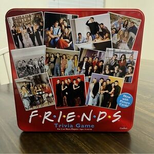 Friends Trivia Game In Collectible Red Tin With Picture Cards By Cardinal